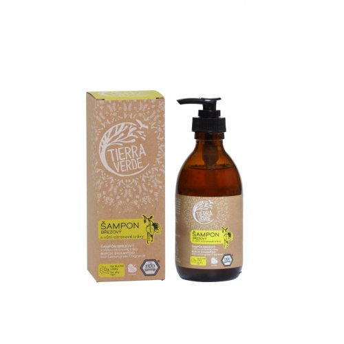 Šampón BREZOVÝ s vôňou citrónovej trávy 230ml Tierra Verde